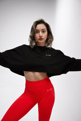 ELIME WIDE CROP-TOP BLACK