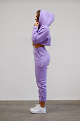 CROP TOP HEAVY ELIME - PURPLE