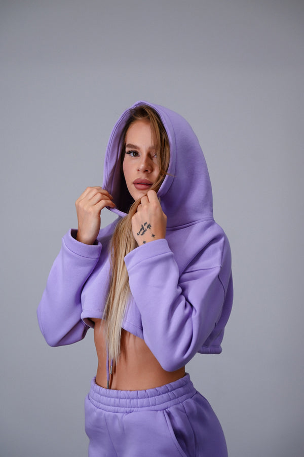 CROP TOP HEAVY ELIME - PURPLE