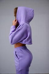 CROP TOP HEAVY ELIME - PURPLE