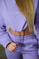 CROP TOP HEAVY ELIME - PURPLE