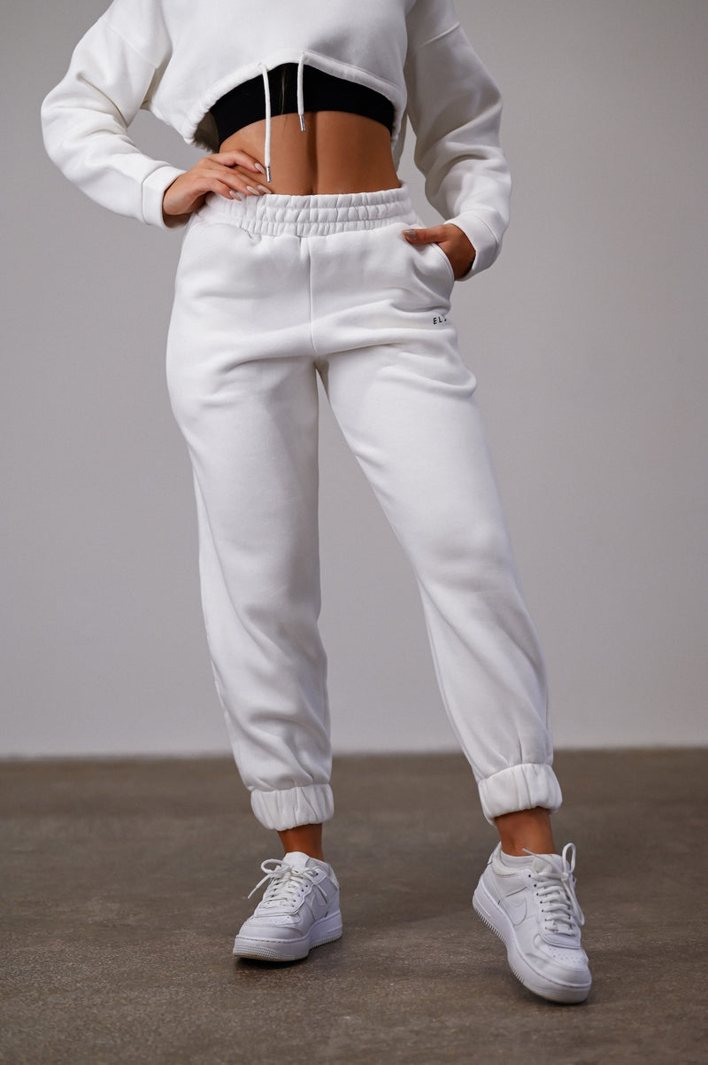 TEPLÁKY HEAVY ELIME - WHITE
