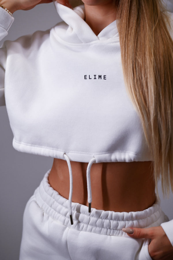 CROP TOP HEAVY ELIME - WHITE