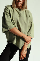 ELIME ESSENTIAL OVERSIZED FIT TRIČKO - GREEN