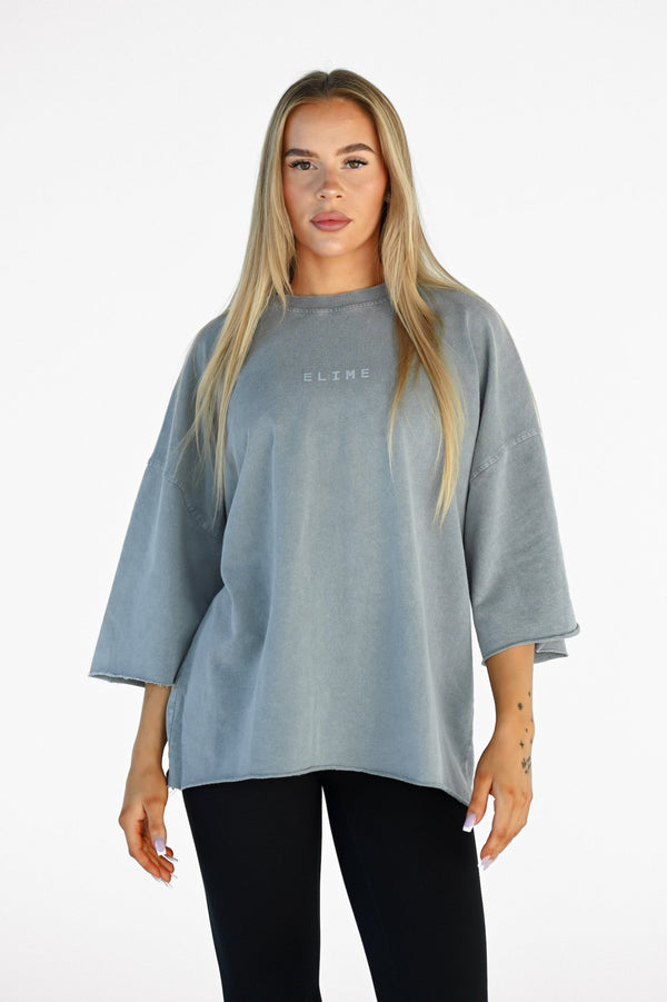 ELIME ESSENTIAL OVERSIZED FIT TRIČKO - GREY