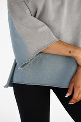 ELIME ESSENTIAL OVERSIZED FIT TRIČKO - GREY