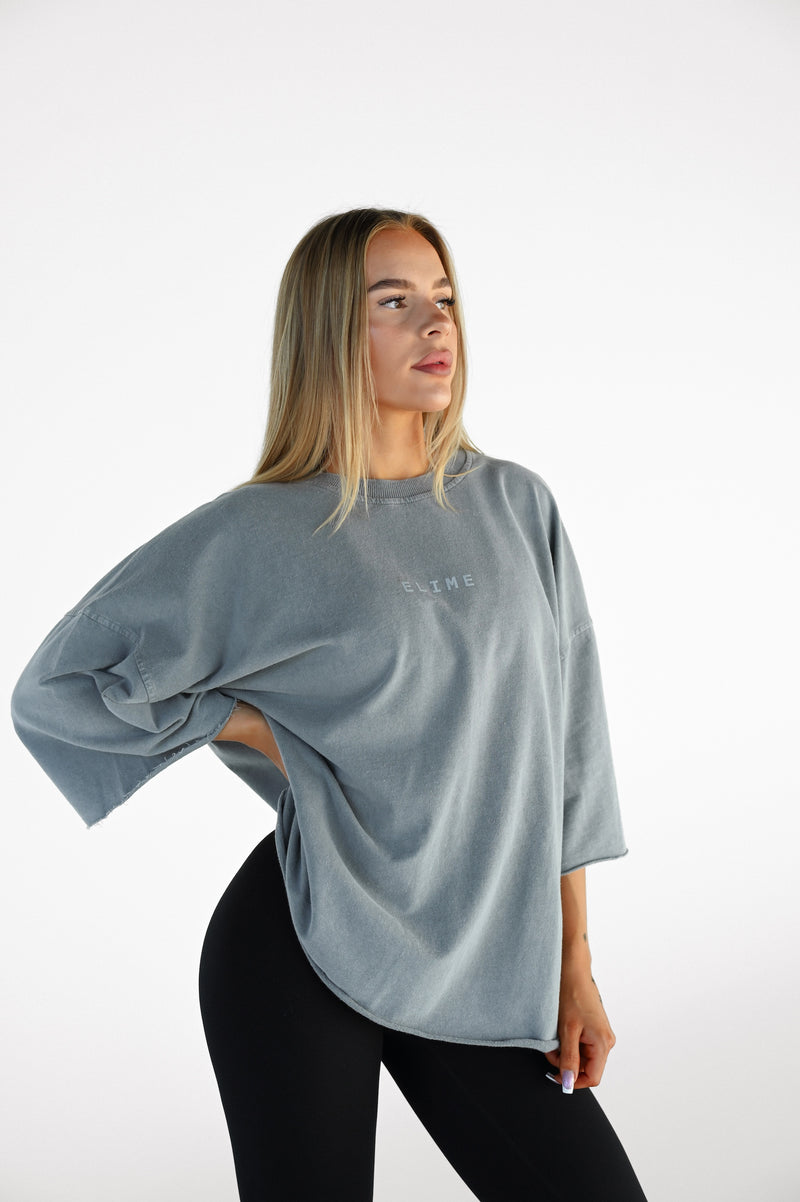 ELIME ESSENTIAL OVERSIZED FIT TRIČKO - GREY