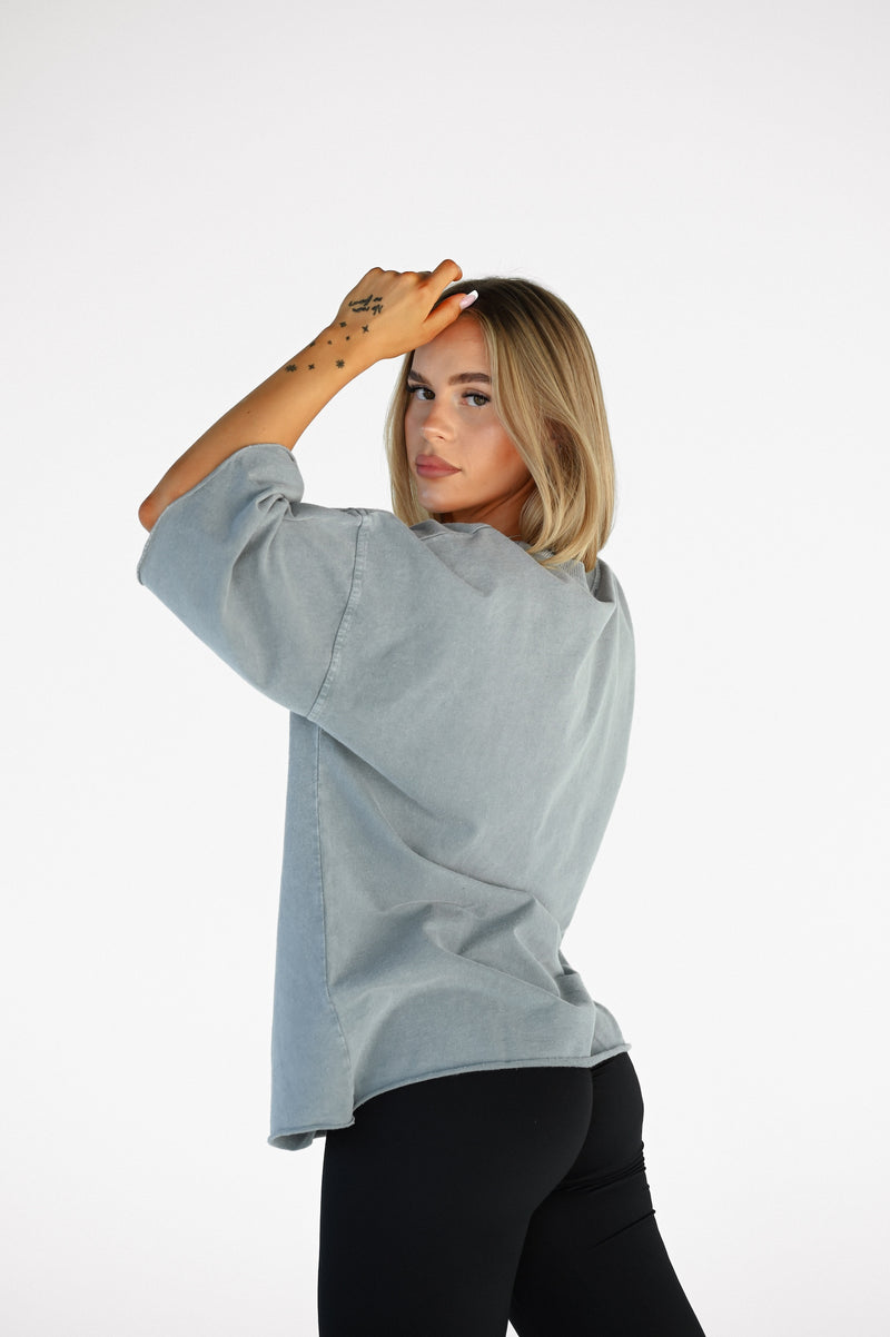ELIME ESSENTIAL OVERSIZED FIT TRIČKO - GREY