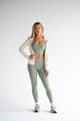 PURE BALANCE ELIME LIGHT KHAKI ŠPORTOVÁ PODPRSENKA