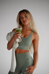 PURE BALANCE ELIME LIGHT KHAKI ŠPORTOVÁ PODPRSENKA