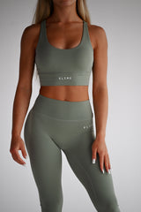 PURE BALANCE ELIME LIGHT KHAKI ŠPORTOVÁ PODPRSENKA