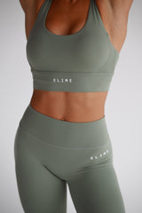 PURE BALANCE ELIME LIGHT KHAKI ŠPORTOVÁ PODPRSENKA