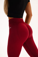 BEZŠVOVÉ LEGÍNY ELIME WAIST-RUNIQUE - BORDO