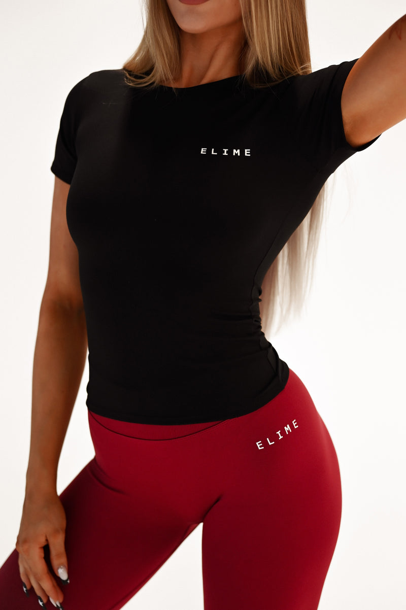 TSHIRT ELIME ACTIVE BLACK