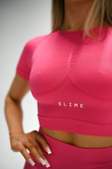 TOP S KRÁTKYM RUKÁVOM ELIME ULTIMATE RUŽOVÉ