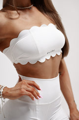 ELIME WHITE WAVE STRAPLESS ŠPORTOVÁ PODPRSENKA