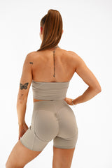 ŠPORTOVÁ PODPRSENKA ELIME PURE SCRUNCH - TAUPE