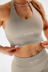 ŠPORTOVÁ PODPRSENKA ELIME PURE SCRUNCH - TAUPE