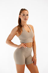 ŠORTKY ELIME PURE SCRUNCH - TAUPE