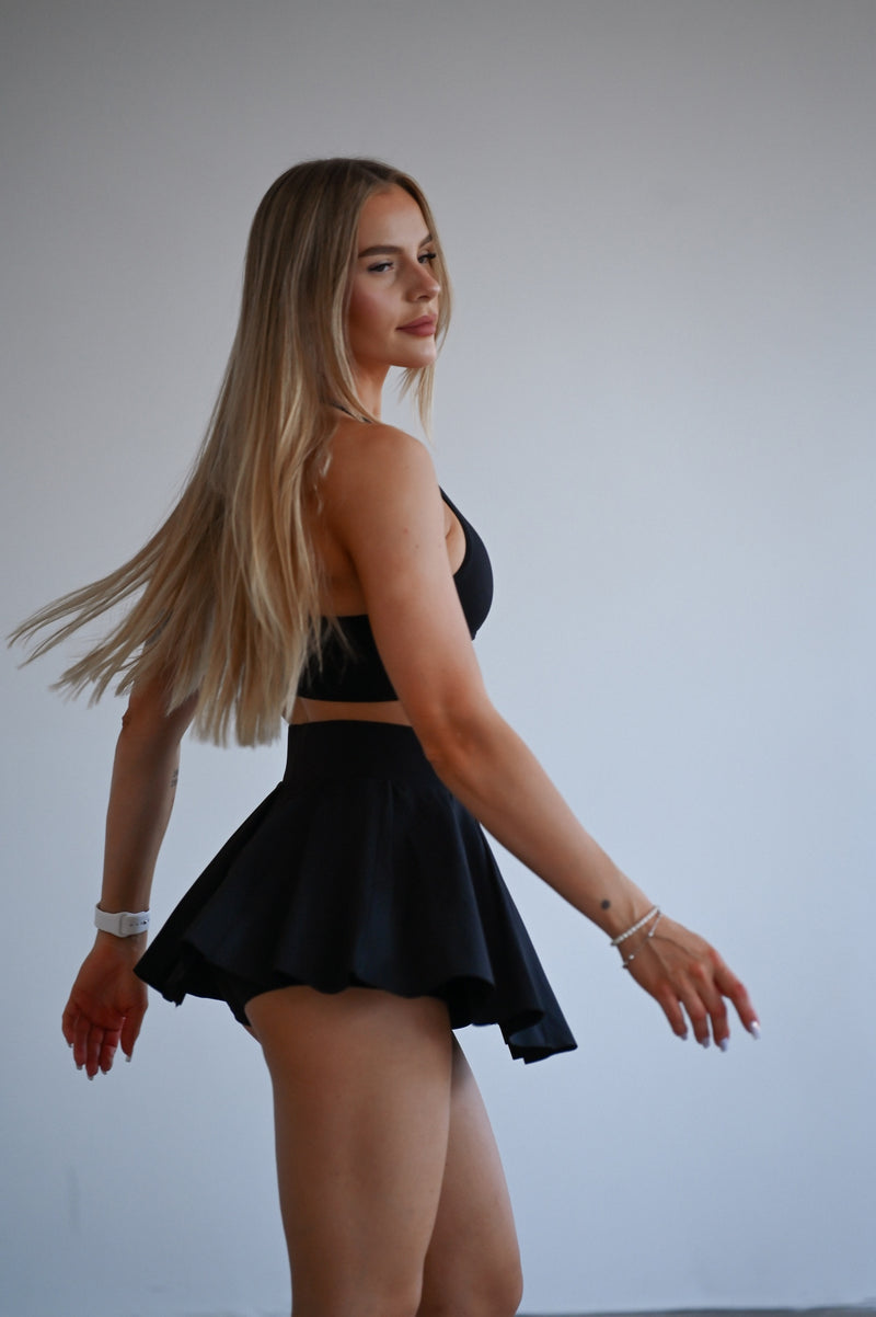 ELIME MOTION SKIRT - BLACK