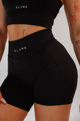 ŠORTKY ELIME PURE SCRUNCH - BLACK