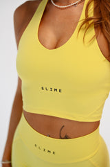 ŠPORTOVÁ PODPRSENKA ELIME PURE SCRUNCH - YELLOW