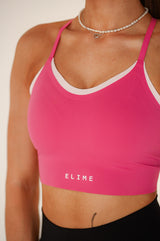 ELIME SEAMLESS ŠPORTOVÁ PODPRSENKA PINK