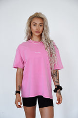 ELIME WASHED PREMIUM HEAVY OVERSIZE TRIČKO - PINK