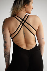 OVERAL SCRUNCH STRAP ELIME BLACK