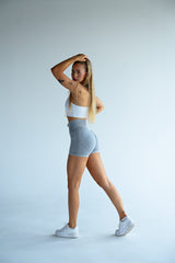 BEZŠVOVÉ ŠORTKY EVOLVE ELIME - SCRUNCH WASHED LIGHT GREY
