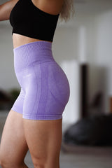 BEZŠVOVÉ ŠORTKY EVOLVE ELIME - SCRUNCH WASHED PURPLE