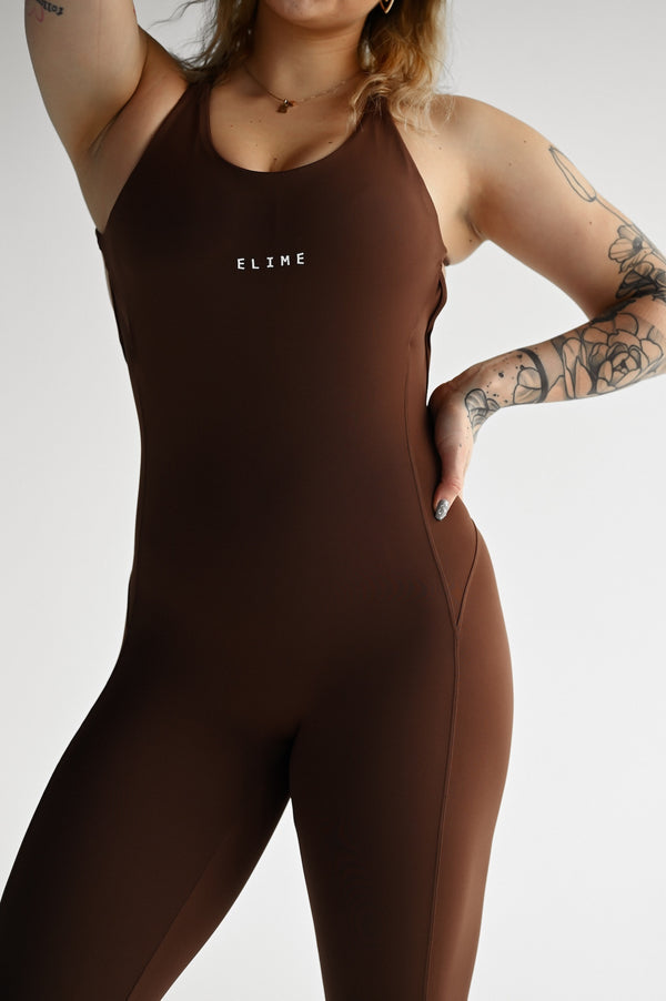 OVERAL SCRUNCH STRAP ELIME BROWN