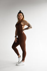 OVERAL SCRUNCH STRAP ELIME BROWN