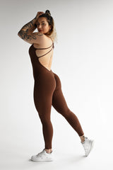 OVERAL SCRUNCH STRAP ELIME BROWN