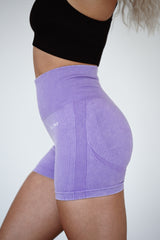 BEZŠVOVÉ ŠORTKY EVOLVE ELIME - SCRUNCH WASHED PURPLE