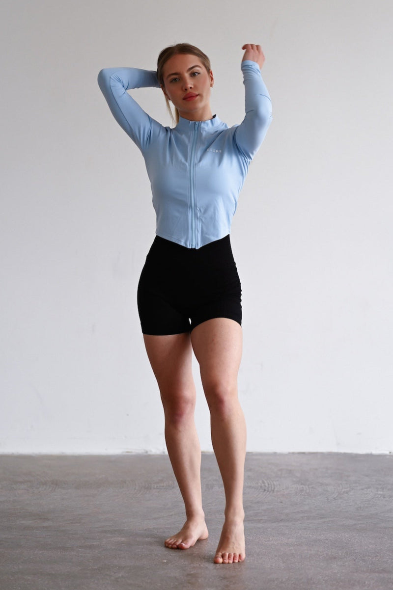 ELIME SHAPEWEAR TOP JACKET - SKY BLUE