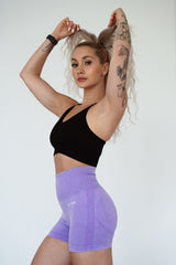 BEZŠVOVÉ ŠORTKY EVOLVE ELIME - SCRUNCH WASHED PURPLE