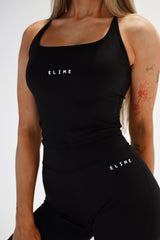 SECOND SKIN PUSH-UP TOP ELIME BLACK