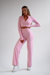 SECOND SKIN ZIP JACKET ELIME PINK