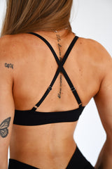 ŠPORTOVÁ PODPRSENKA ELIME DOUBLE-SHOULDER CONTOUR BLACK