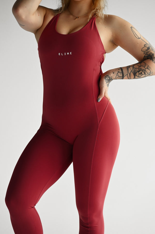 OVERAL SCRUNCH STRAP ELIME BORDO