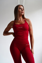 SECOND SKIN PUSH-UP TOP ELIME RED