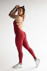 OVERAL SCRUNCH STRAP ELIME BORDO