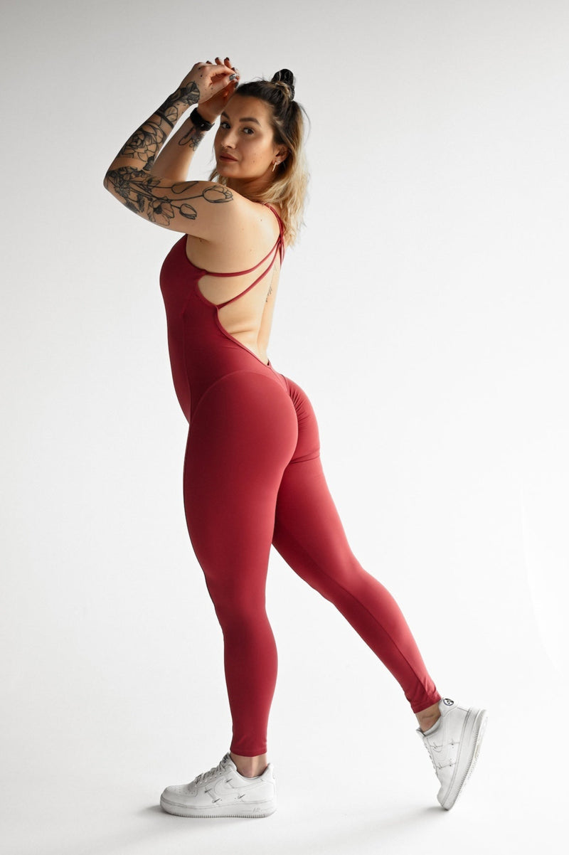 OVERAL SCRUNCH STRAP ELIME BORDO