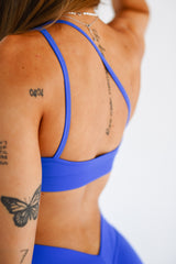 ŠPORTOVÁ PODPRSENKA ELIME ONE SHOULDER CONTOUR KING BLUE