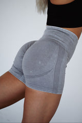 BEZŠVOVÉ ŠORTKY EVOLVE ELIME - SCRUNCH WASHED LIGHT GREY