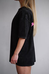 TRAINING CLUB WASHED PREMIUM HEAVY OVERSIZE TRIČKO - BLACK