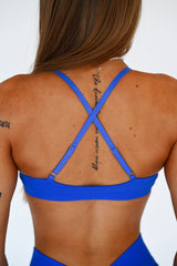ŠPORTOVÁ PODPRSENKA ELIME DOUBLE-SHOULDER CONTOUR KING BLUE