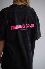 TRAINING CLUB WASHED PREMIUM HEAVY OVERSIZE TRIČKO - BLACK