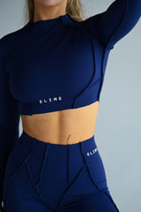 LONG TOP S DLHÝM RUKÁVOM PREMIUM SHAPE ELIME NAVY